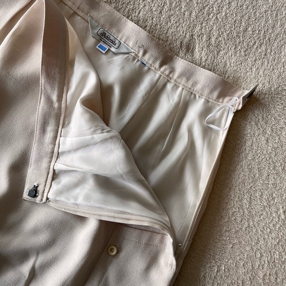 Vintage Addenda by Renown Cream Button Detail Skirt XS/S - Picture 4 of 12